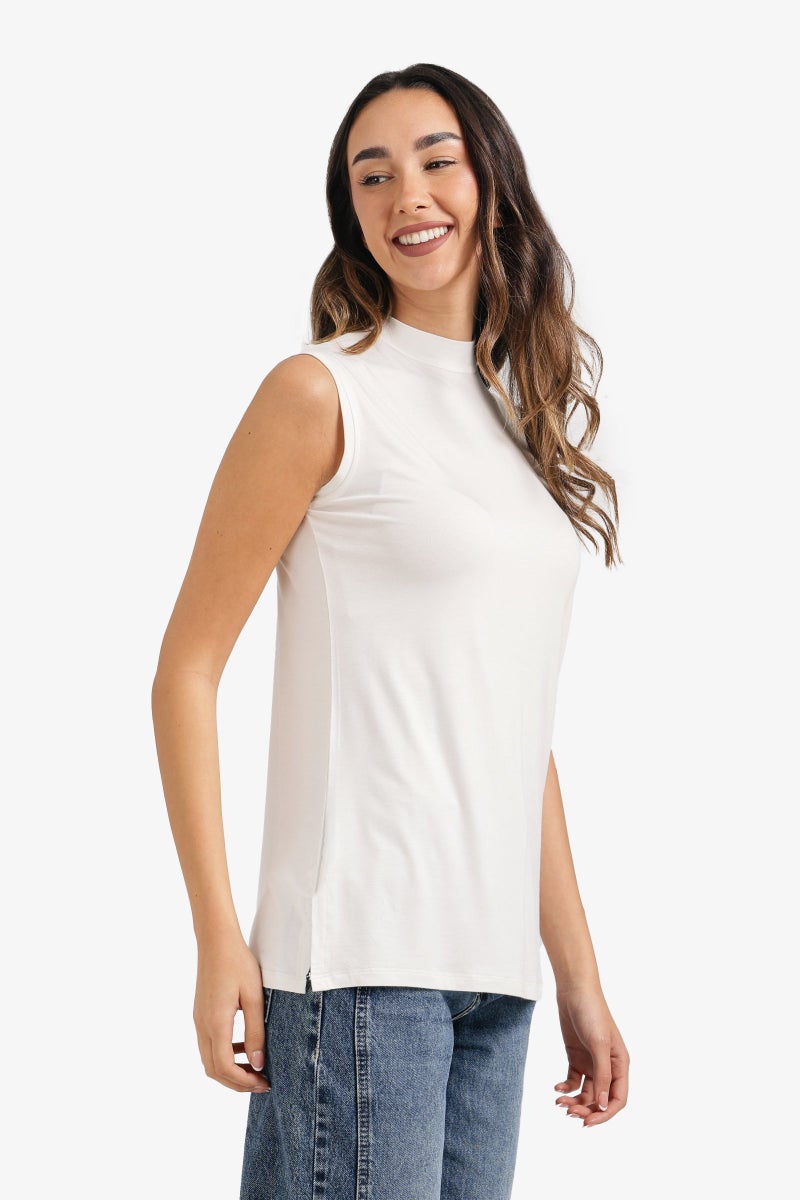 Carina Mock-Neck T-Shirt - Image 2